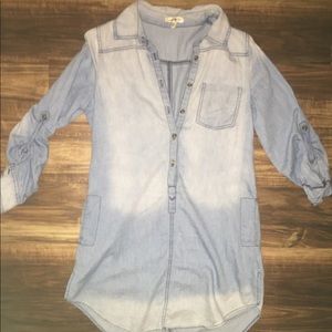 Blue jean long shirt/dress!